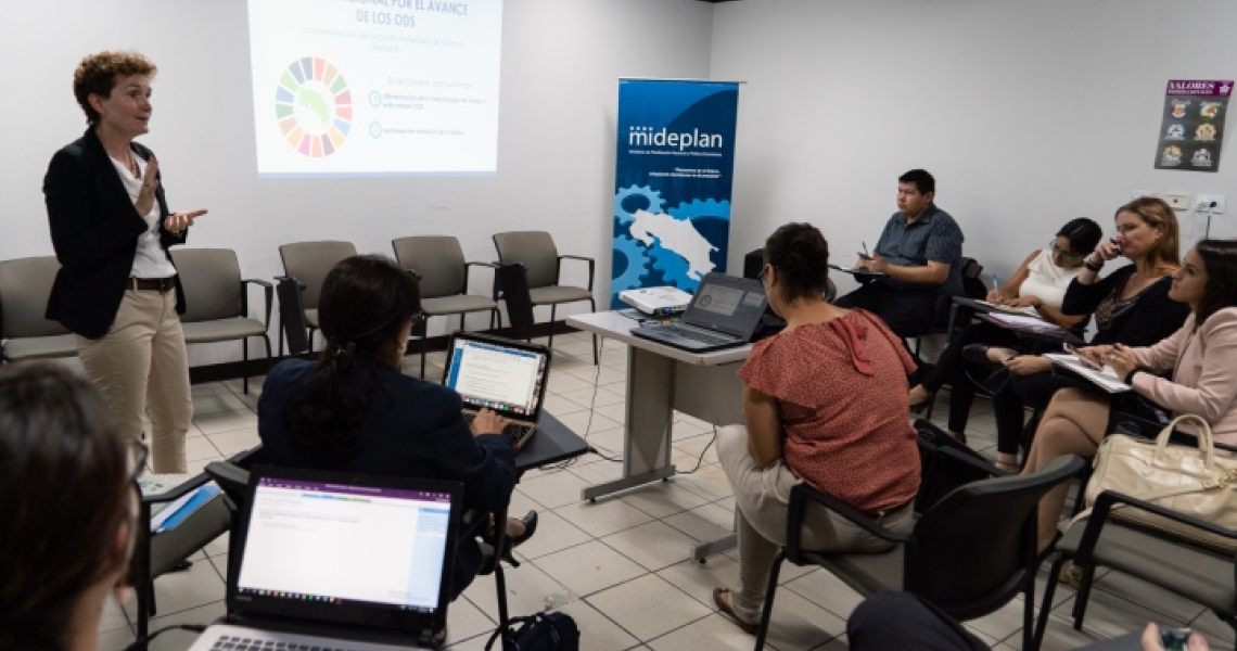 Alice Shackelford, Coordinadora Residente del Sistema de las Naciones Unidas   dio a conocer el informe de CEPAL sobre el estado de avance de los ODS en la región